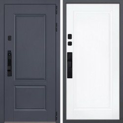 Входная дверь АСД Ledo биометрический замок Smart lock Y23 белый матовый