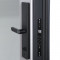 Входная дверь АСД Ledo с зеркалом биометрический замок Smart lock R06 белый матовый