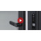 Входная дверь АСД Ledo с зеркалом биометрический замок Smart lock R06 графит
