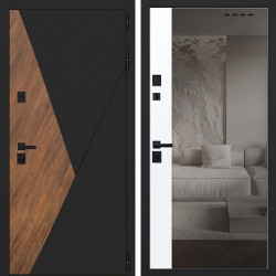 Входная дверь АСД Plata с зеркалом (адаптивная замковая часть)