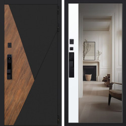 Входная дверь АСД Plata с зеркалом биометрический замок Y23