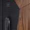 Входная дверь АСД Сапсан с зеркалом биометрический замок Smart lock DZ 888 белый матовый