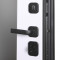 Входная дверь АСД Сканди с зеркалом биометрический замок Smart lock К06 белый матовый