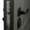 Входная дверь АСД Сканди с зеркалом биометрический замок Smart lock К06 белый матовый