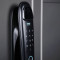 Входная дверь АСД Vegas с зеркалом биометрический замок Smart lock DZ 888 белый матовый