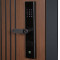 Входная дверь АСД Velvet биометрический замок Smart lock R06 капучино zb