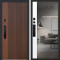 Входная дверь АСД Velvet с зеркалом биометрический замок Smart lock DZ 888 капучино zb