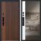 Входная дверь АСД Velvet с зеркалом биометрический замок Smart lock Y12 капучино zb