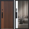 Входная дверь АСД Velvet с зеркалом биометрический замок Smart lock Y23 капучино zb