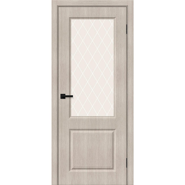 Межкомнатная дверь Скинни-13 Cappuccino Melinga / White Сrystal