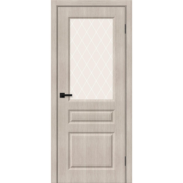 Межкомнатная дверь Скинни-15 Cappuccino Melinga / White Сrystal