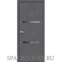 Межкомнатная дверь Браво-2.55 Slate Art / Mirox Grey