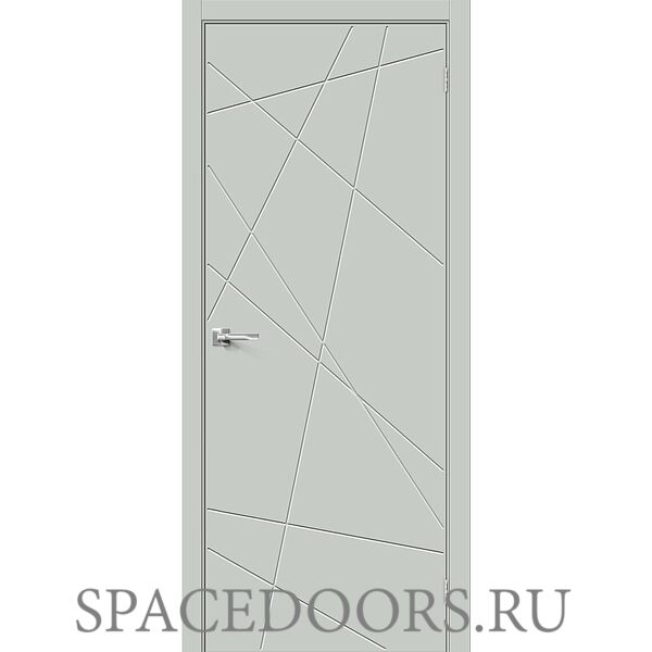 Межкомнатная дверь Граффити-5.Д.П Grey Silk