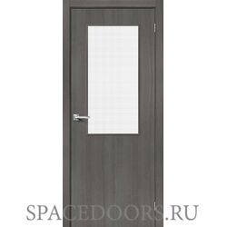 Межкомнатная дверь Браво-7 Grey Melinga / Wired Glass 12,5