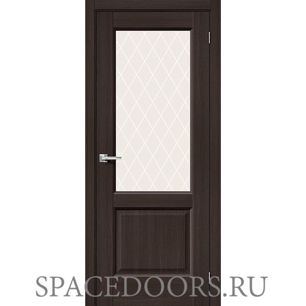 Межкомнатная дверь Неоклассик-33 Wenge Melinga / White Сrystal