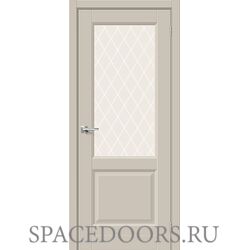 Межкомнатная дверь Неоклассик-33 Cream Silk / White Сrystal