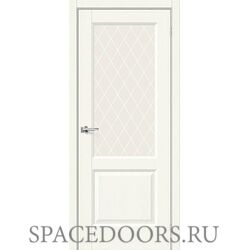 Межкомнатная дверь Неоклассик-33 White Wood / White Сrystal
