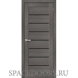 Межкомнатная дверь Браво-22 Grey Melinga / Black Star