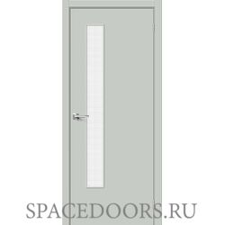 Межкомнатная дверь Браво-9 Grey Pro / Wired Glass 12,5