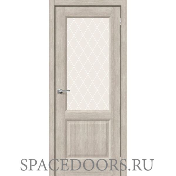 Межкомнатная дверь Неоклассик-33 Cappuccino Melinga / White Сrystal