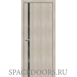 Межкомнатная дверь Браво-1.55 Cappuccino Veralinga / Mirox Grey