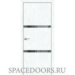 Межкомнатная дверь Браво-2.55 Snow Art / Mirox Grey