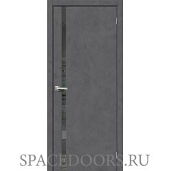 Межкомнатная дверь Браво-1.55 Slate Art / Mirox Grey