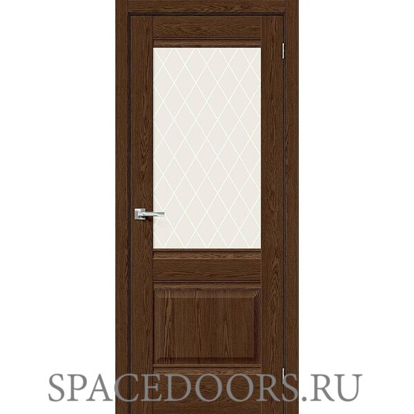 Межкомнатная дверь Прима-3 Brown Dreamline / White Сrystal