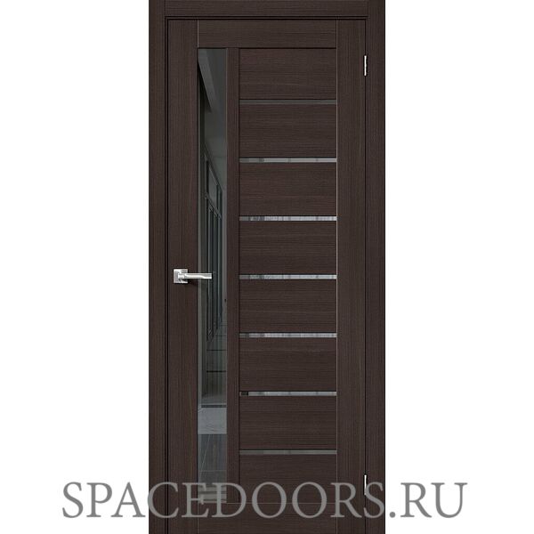 Межкомнатная дверь Браво-27 Wenge Melinga / Mirox Grey