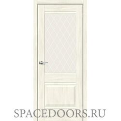 Межкомнатная дверь Прима-3 Nordic Oak / White Сrystal