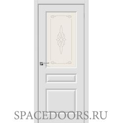 Межкомнатная дверь Скинни-15 П-23 (Белый) / Худ.