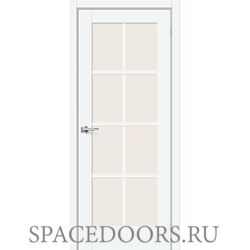 Межкомнатная дверь Прима-11.1 White Silk / Magic Fog