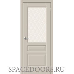 Межкомнатная дверь Неоклассик-35 Cream Silk / White Сrystal