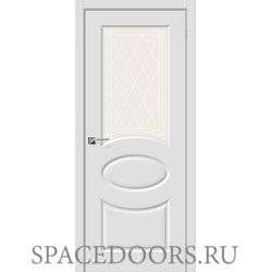 Межкомнатная дверь Скинни-21 П-23 (Белый) / Худ.