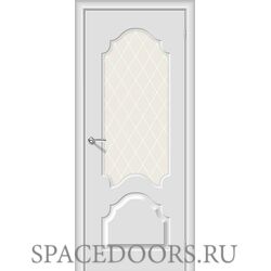 Межкомнатная дверь Скинни-33 Fresco / White Сrystal