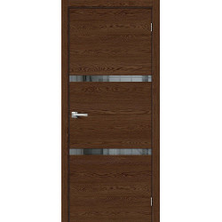 Межкомнатная дверь Браво-2.55 Brown Skyline / Mirox Grey