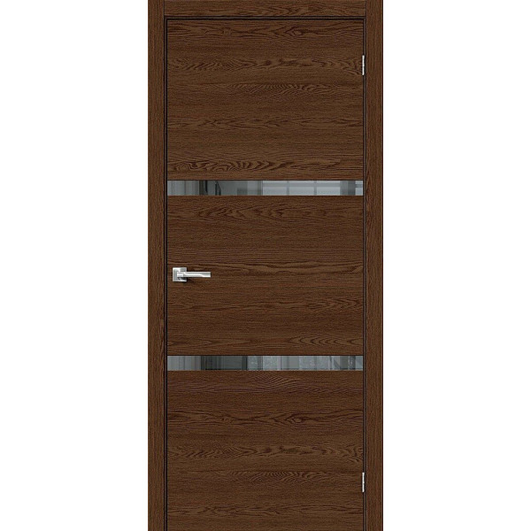 Межкомнатная дверь Браво-2.55 Brown Skyline / Mirox Grey