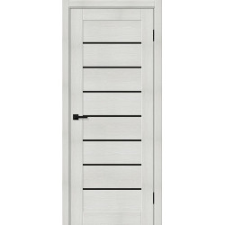 Межкомнатная дверь Браво-22 Bianco Melinga / Black Shine