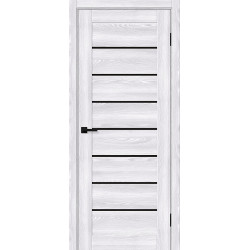 Межкомнатная дверь Браво-22 Riviera Ice / Black Shine