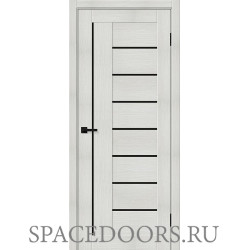 Межкомнатная дверь Браво-29 Bianco Veralinga / Black Shine