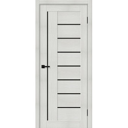 Межкомнатная дверь Браво-29 Bianco Melinga / Black Shine