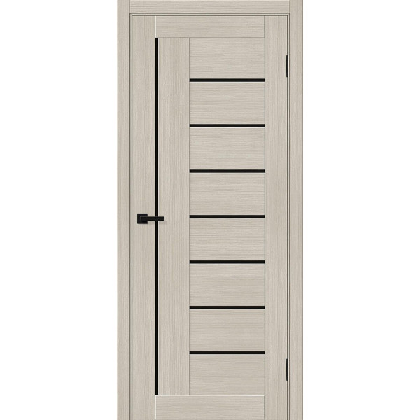Межкомнатная дверь Браво-29 Cream Melinga / Black Shine