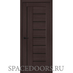 Межкомнатная дверь Браво-29 Wenge Melinga / Black Shine