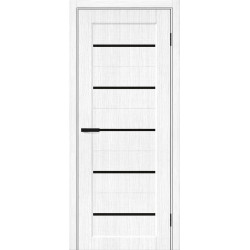 Межкомнатная дверь Мода-22 Black Shine Snow Melinga