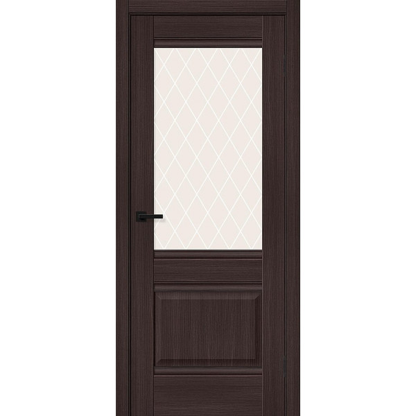 Межкомнатная дверь Прима-3 Wenge Veralinga / White Сrystal