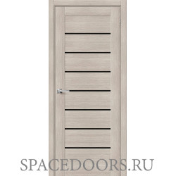 Межкомнатная дверь Браво-22 Cappuccino Melinga / Black Star