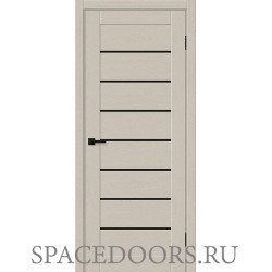 Межкомнатная дверь Браво-22 Black Shine Cream Silkwood
