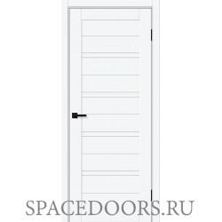 Межкомнатная дверь Браво-28 White Silk / Magic Fog