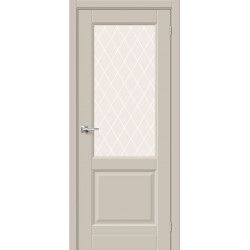 Межкомнатная дверь Неоклассик-33 Cream Silk / White Сrystal