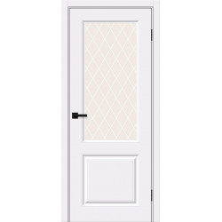 Межкомнатная дверь Скинни-13 White Pro / White Сrystal